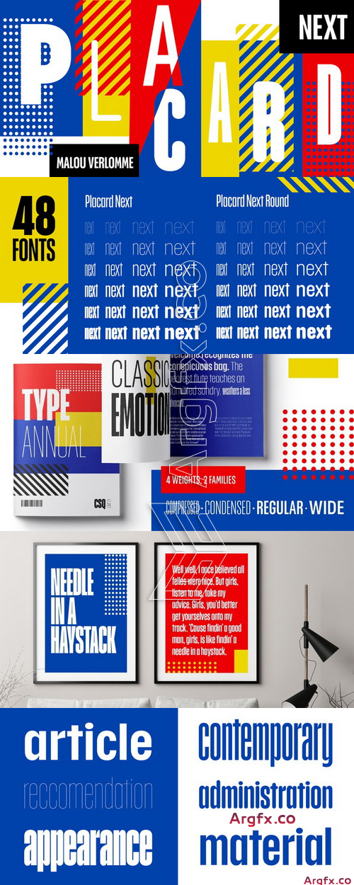  Placard Next Font Family